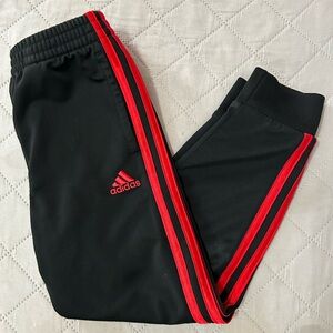 Adidas Kids Black and Red Track Pants, Adidas joggers